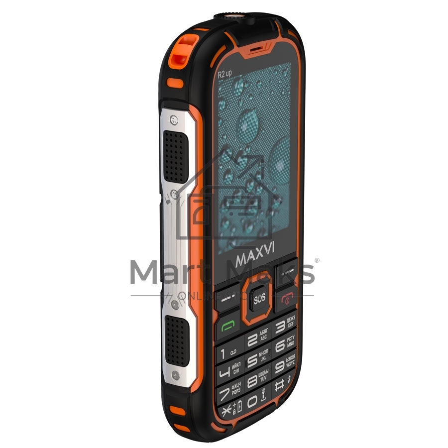 Мобильный телефон Maxvi R2 up оранжевый