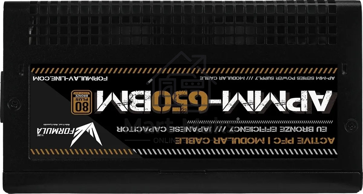 Блок питания Aerocool / Formula ATX 650W APMM-650BM 80+ bronze (20+4pin) APFC 140mm fan 6xSATA Cab Manag RTL