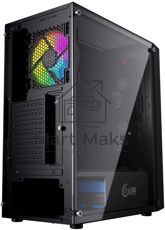 Компьютерный корпус Powercase Mistral Evo, Tempered Glass, 1x 120mm PWM ARGB fan + ARGB Strip + 3x 120mm PWM non LED fan, черный, ATX (CMIEB-F4S)