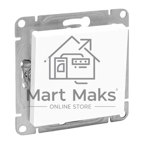 Механизм выключателя EKF UP1-SWW-10 одноклавишный, белый Эпика