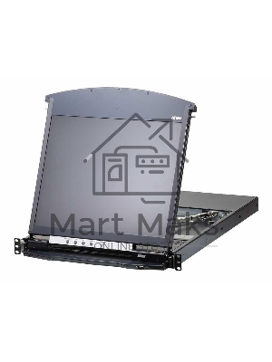 KVM консоль с переключателем ATEN 1L/1R 16p C5 D.Rail LCD KVM over IP SW