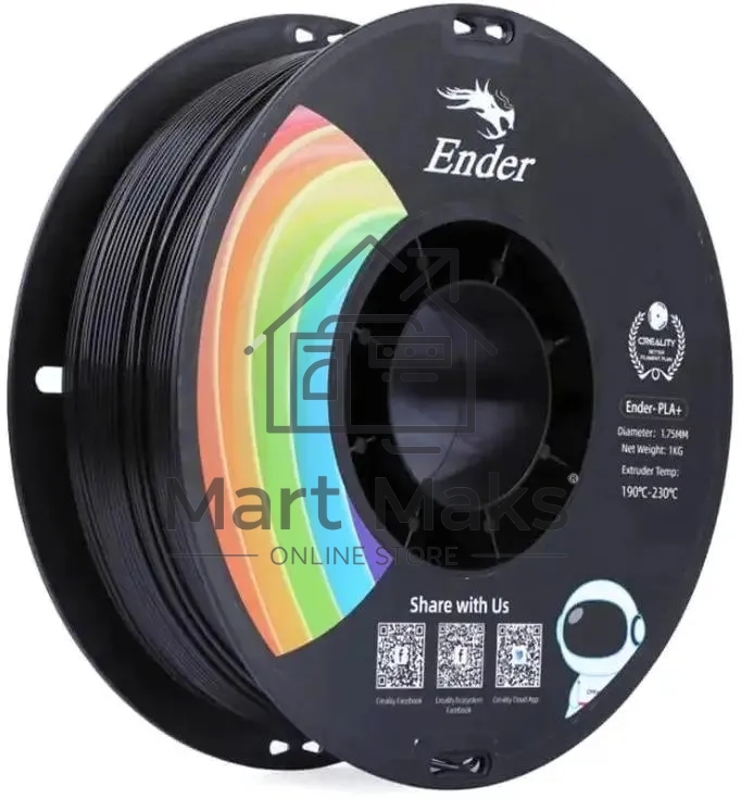 Пластик для принтера 3D Creality 3301010306 PLA d1.75мм 1кг 1цв. черный