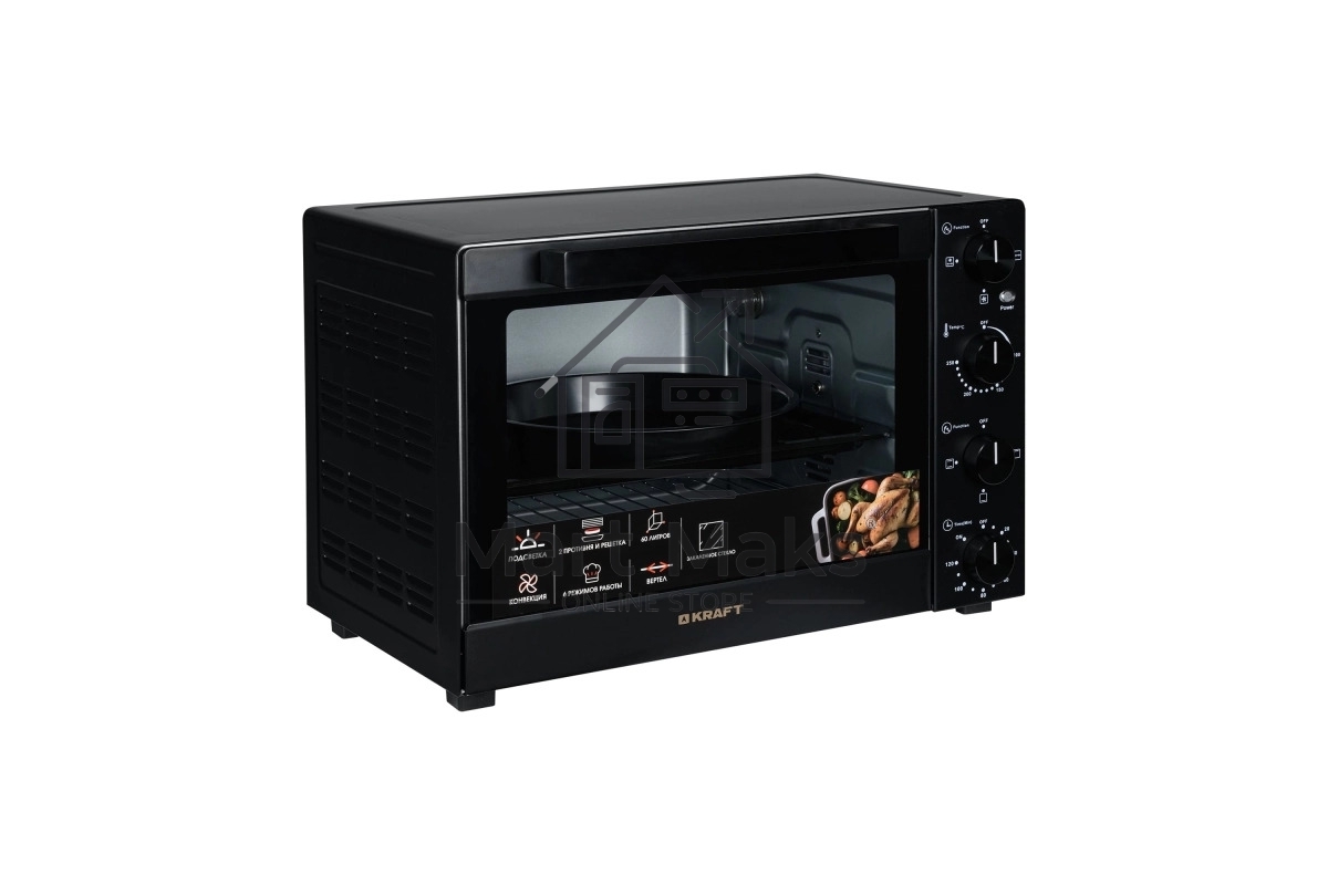 Мини-печь Kraft KFC-MO 6010 HRKBL черный