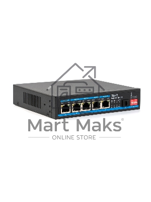 Коммутатор бесперебойный SKAT PoE-5E-1S UPS POE 120Вт порты: 5-Ethernet 1-Uplink