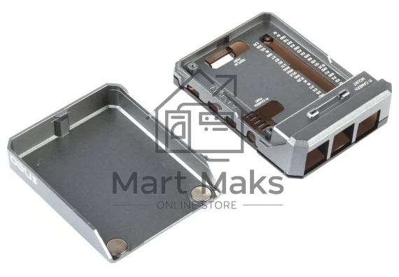 Алюминиевый корпус QUMO Argon NEO для Raspberry Pi 4 с магнитным креплением, grey(RS044)