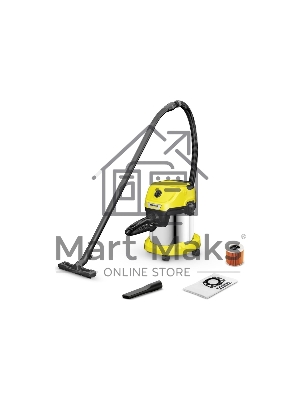 Строительный пылесос Karcher WD 3 S V-15/4/20 1000Вт (уборка: сухая) желтый