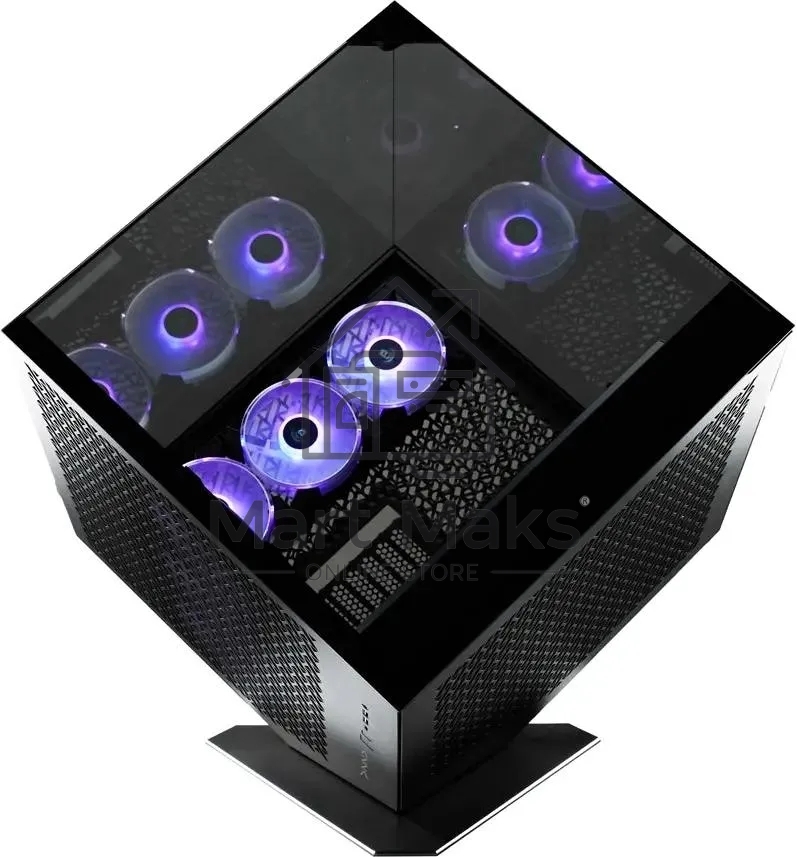 Компьютерный корпус Azza CUBE PLUS черный без БП ATX 6x120mm 2xUSB3.0 1xUSB3.1 audio bott PSU