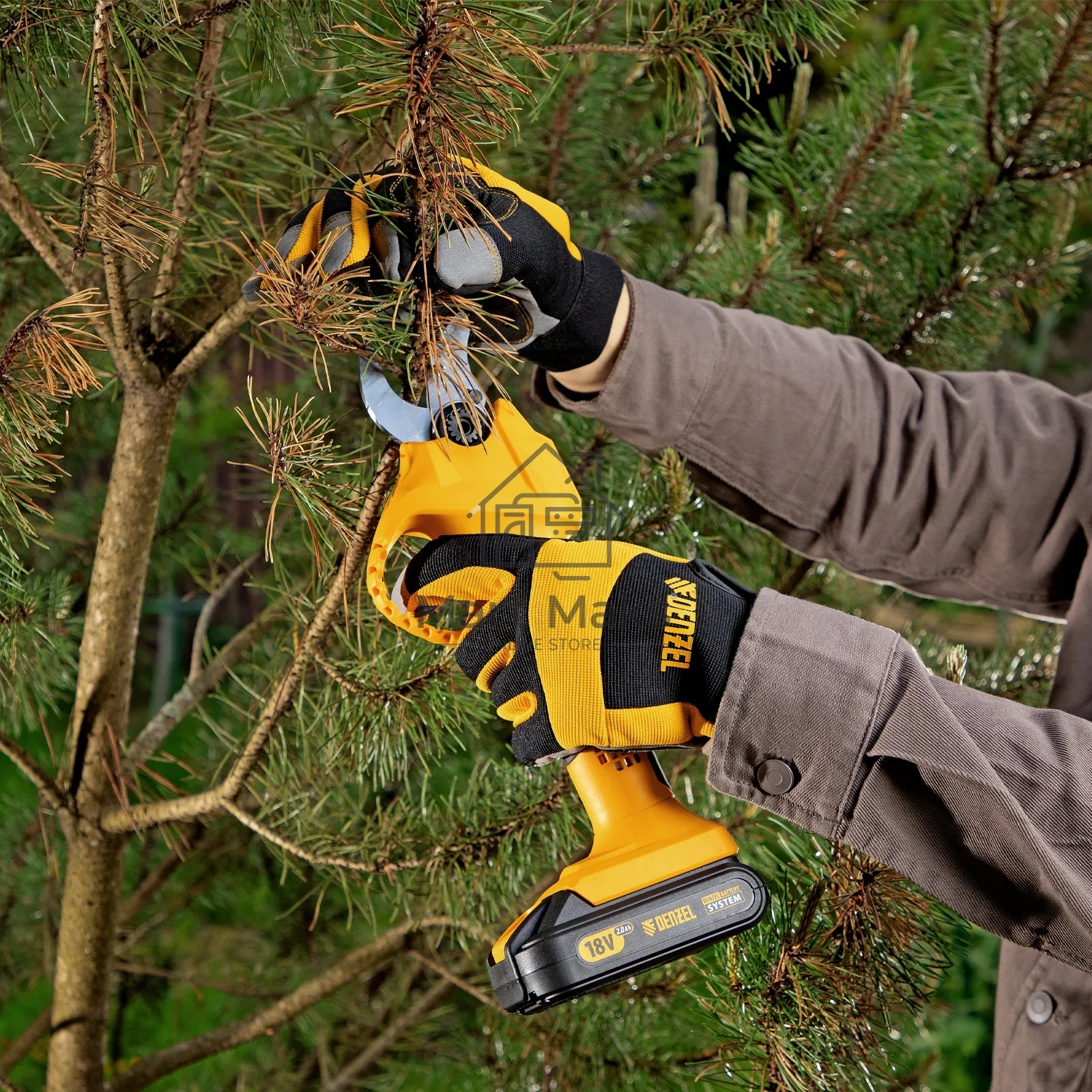 Перчатки универсальные Denzel усиленные, размер 9