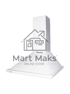 Вытяжка каминная Elikor Оптима 50П-400-П3Л белый, 50 см, 400 куб. м/ч, 55 дБ