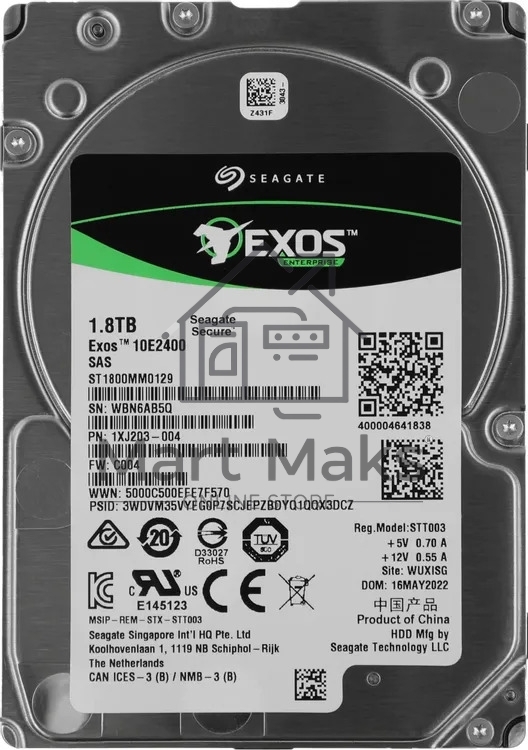 Жесткий диск HDD Seagate Enterprise Performance 1.8Tb 10000rpm SAS 256Mb 2.5