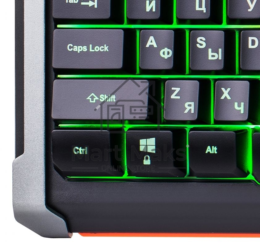 Клавиатура Oklick 717G проводная, USB, черный/серый