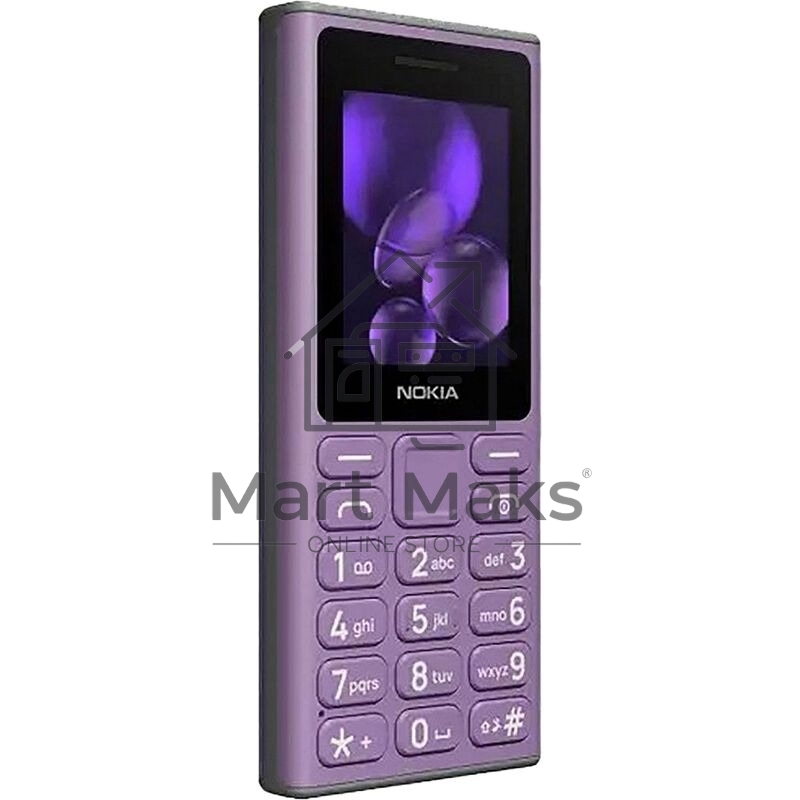 Мобильный телефон NOKIA 108 TA-1627 DS, EAC, фиолетовый