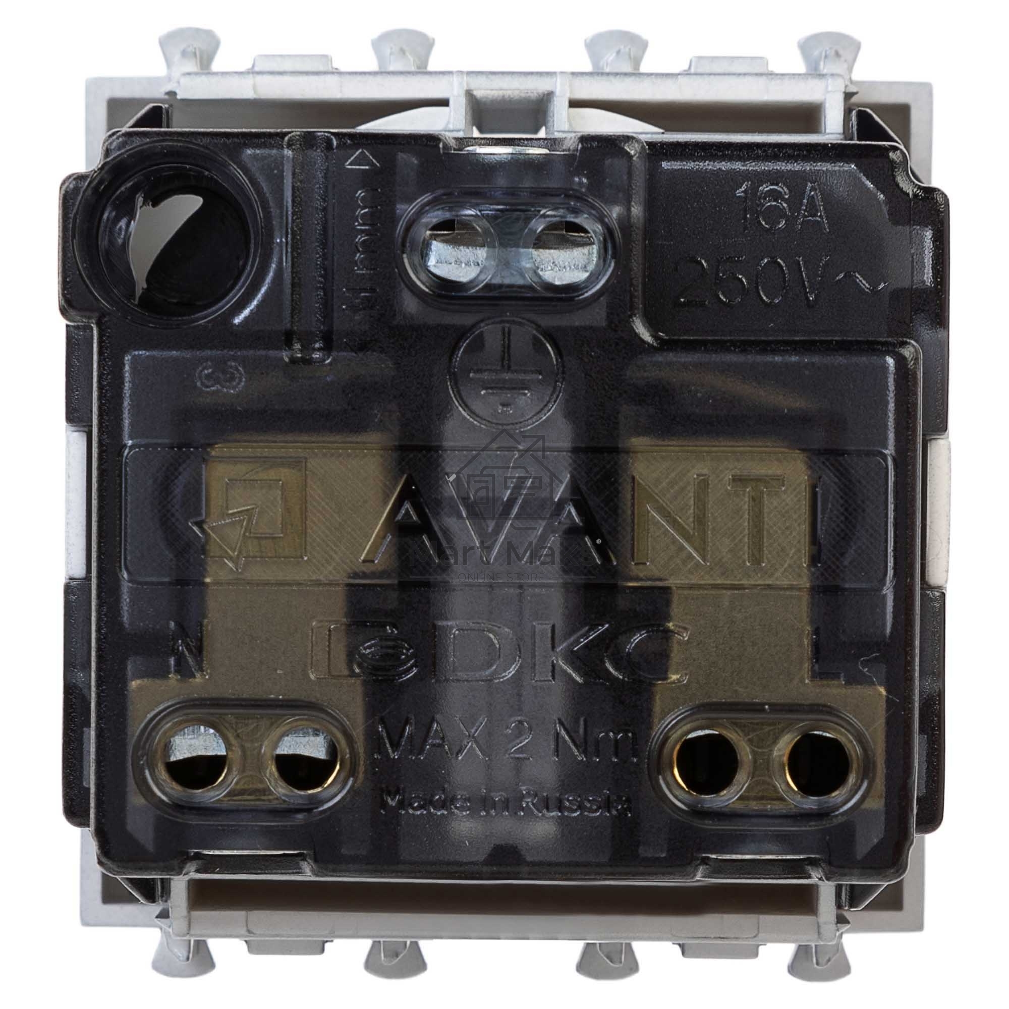 Розетка DKC Avanti 4404002 1-м 2 модуля, 