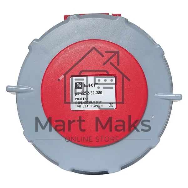 Розетка переносная EKF 2252 ps-2252-32-380 PROxima 3Р+РЕ+N 32А 380В IP67