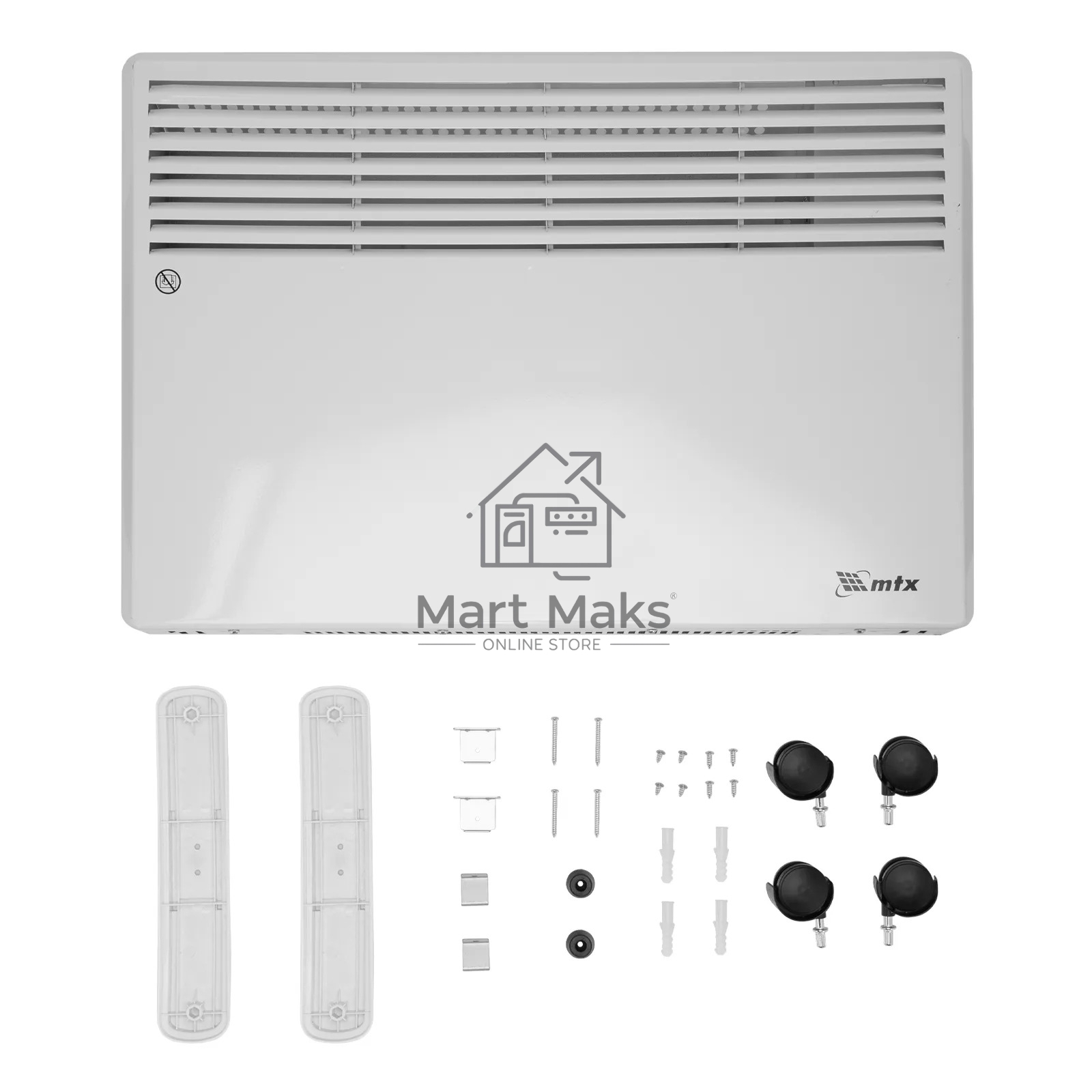Конвектор MTX CH-1500, белый, 1500 Вт, 20 м2, термостат