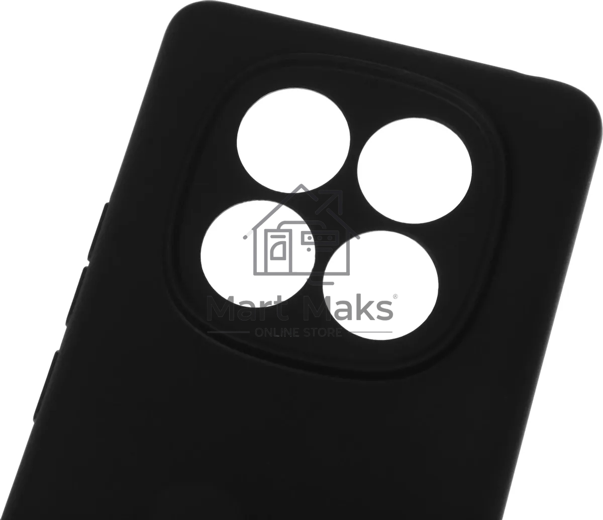 Чехол (клип-кейс) BoraSCO для Xiaomi Redmi Note 14 Pro 4G Silicone Case черный (74848)