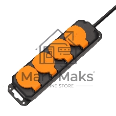 Удлинитель силовой Filum FL-PEC-4SCH-IP44 IP44, 4 розетки Schuko с кабелем 3х1.5 длиной 1.5 м.