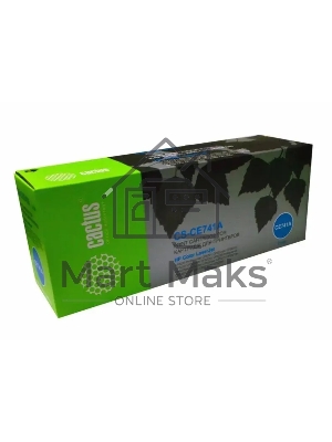 Картридж лазерный Cactus CS-CE741A голубой (7300 стр.) для HP CLJ CP5220/CP5221/CP5223/CP5225/CP5227/CP5229