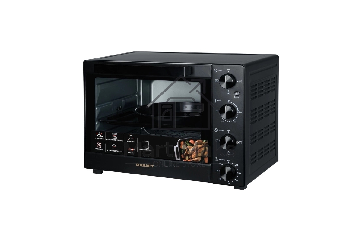 Мини-печь Kraft KFC-MO 6010 HRKBL черный