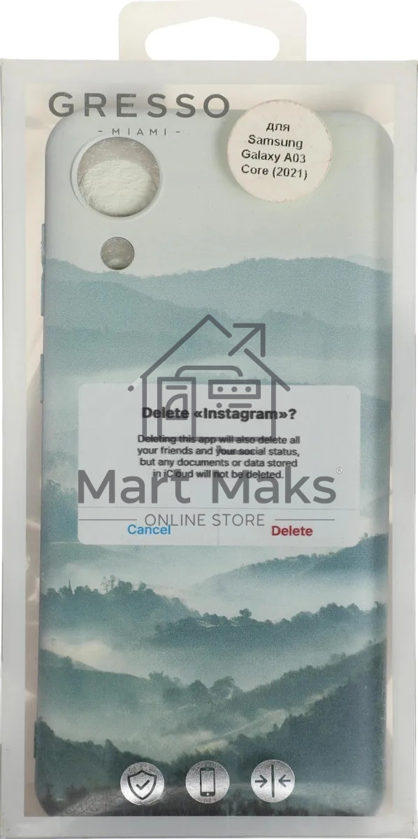 Чехол (клип-кейс) Gresso Meridian, для Samsung Galaxy A03 Core, зеленый gr17aaae8934