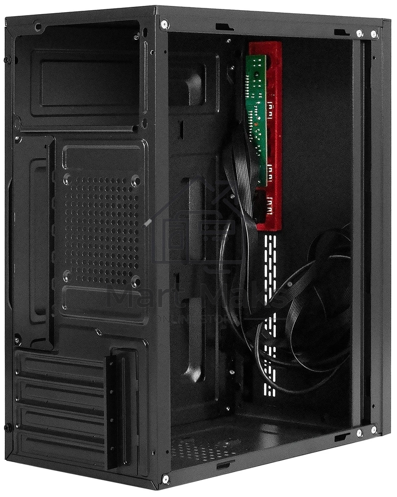 Компьютерный корпус Minitower ExeGate BAA-403U-AA500 (mATX, БП AA500 с вент. 8см, 2*USB+1*USB3.0, HD Audio, черный)