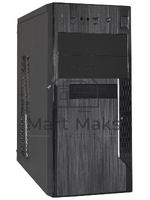 Компьютерный корпус Minitower ExeGate EX299309RUS MA-373X-UNS350 (mATX, БП UNS350 с вент. 12см, 2*USB, аудио, черный)