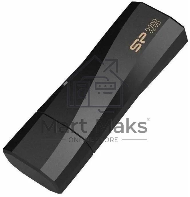 Флешка USB R/W 32Gb Silicon Power Blaze B07, USB 3.0, черный