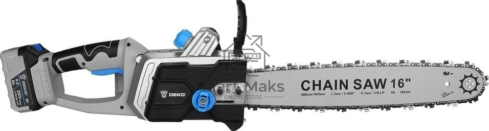 Пила цепная аккумуляторная бесщеточная DEKO DKCHS 40 PRO, 16