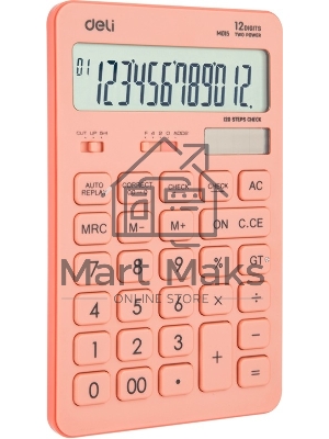 Калькулятор настольный Deli Touch EM01541 красный 12-разр.