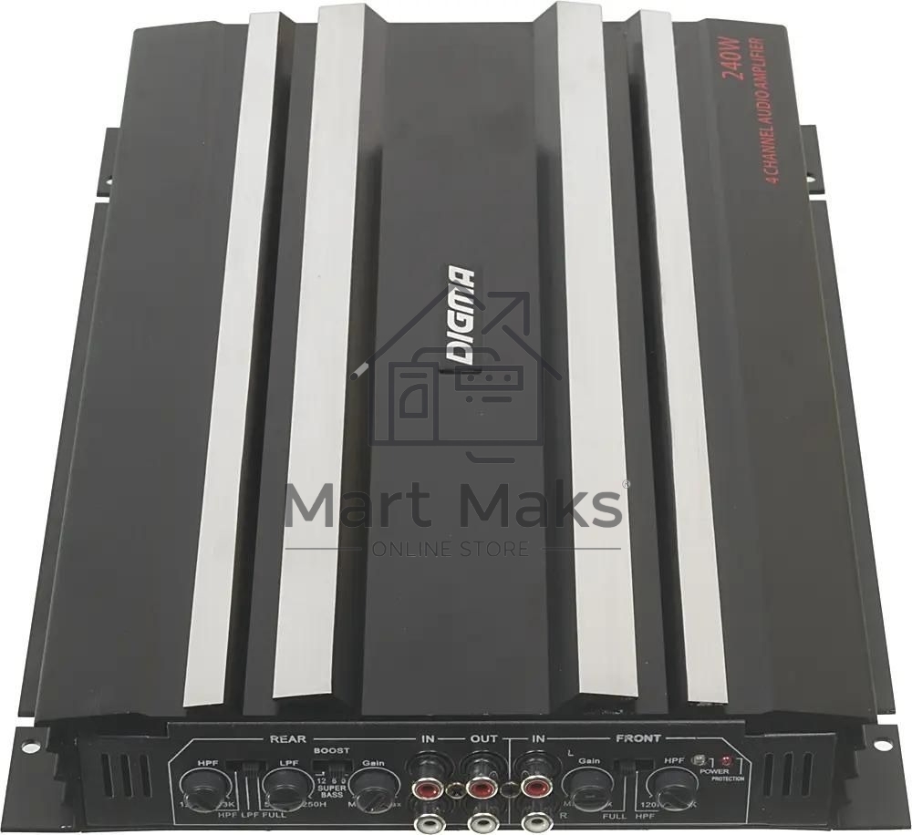 Усилитель автомобильный Digma DCP-400 четырехканальный