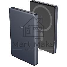 Портативный аккумулятор AKSBERRY (6900291930014) E501 с MagSafe 5000 mAh, синий Портативный аккумулятор AKSBERRY (6900291930014) E501 с MagSafe 5000 mAh, синий