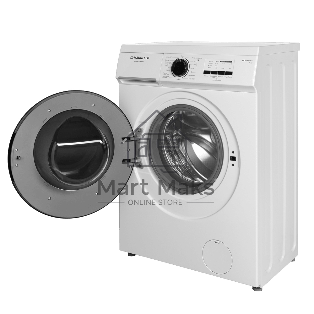 Стиральная машина Maunfeld MFWM127WH052 белый, загрузка фронтальная 7 кг, 1200 об/мин., класс: А+++