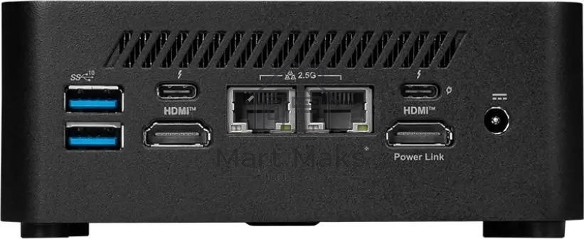 Неттоп MSI Cubi NUC 1M-044XRU Core 5 120U (1.4) 16Gb SSD512Gb Graphics CR noOS GbitEth WiFi BT 120W черный (9S6-B0B111-090)