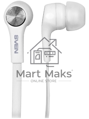 Наушники внутриканальные с микрофоном SVEN E-211M белый