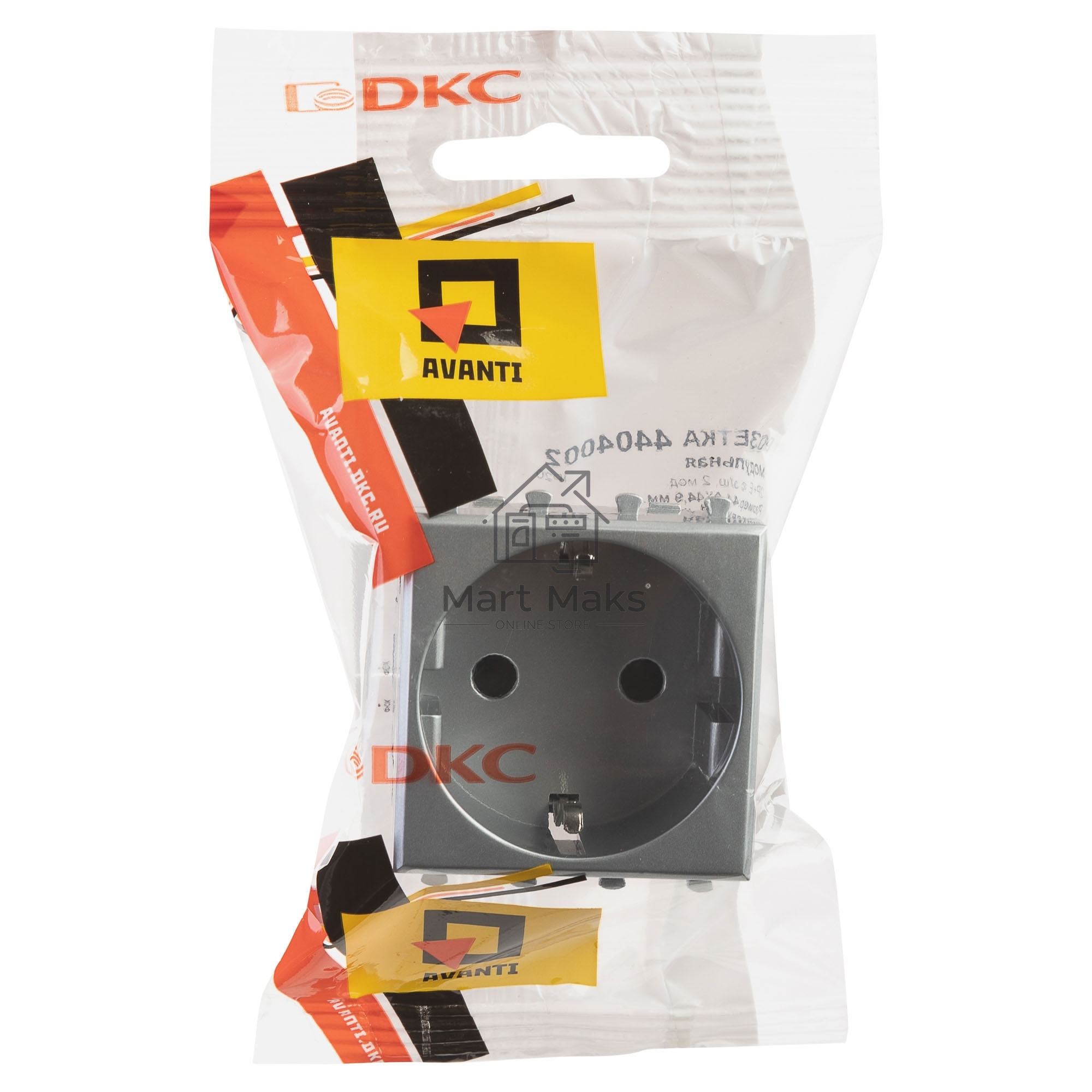Розетка DKC Avanti 4404002 1-м 2 модуля, 