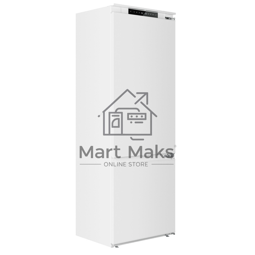 Встраиваемый холодильник Maunfeld MBF17754NFWHGR LUX Inverter белый двухкамерный 179/66 л морозилка снизу, NoFrost