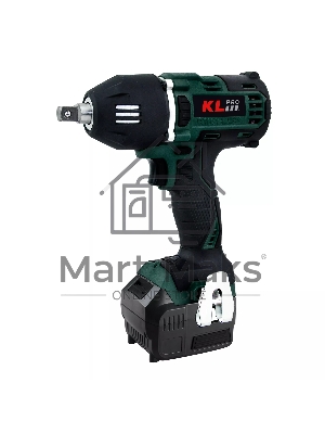 Профессиональный бесщеточный гайковерт аккумуляторный KLPRO KLSS18BH-20 (18В, Li-ion-2шт, 2.0А·ч, 400Нм, 2 скорости, подсветка,З/У,в кейсе)