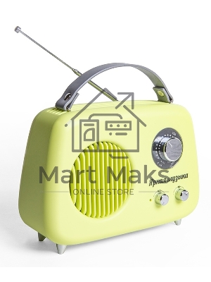 Радиоприемник СИГНАЛ БЗРП Fresh РП-343 зеленый, УКВ 87,5-108МГц, DC5В,акб,BT/USB/AUX 10125