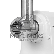 Мясорубка электрическая Panasonic MK-GX1700WTQ белый, 1700 Вт, 3 кг/мин, реверс, защита от перегрузки, насадки - 4