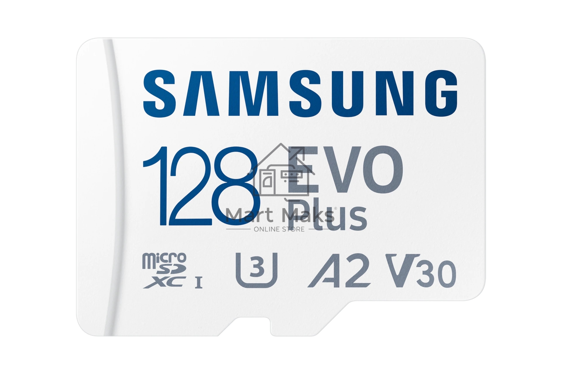 Флеш карта microSDXC 128Gb Samsung EVO Plus Class 10, A2, V30, UHS-I, W 90 МБ/с, R 160 МБ/с, MB-MC128SA/KR адаптер на SD
