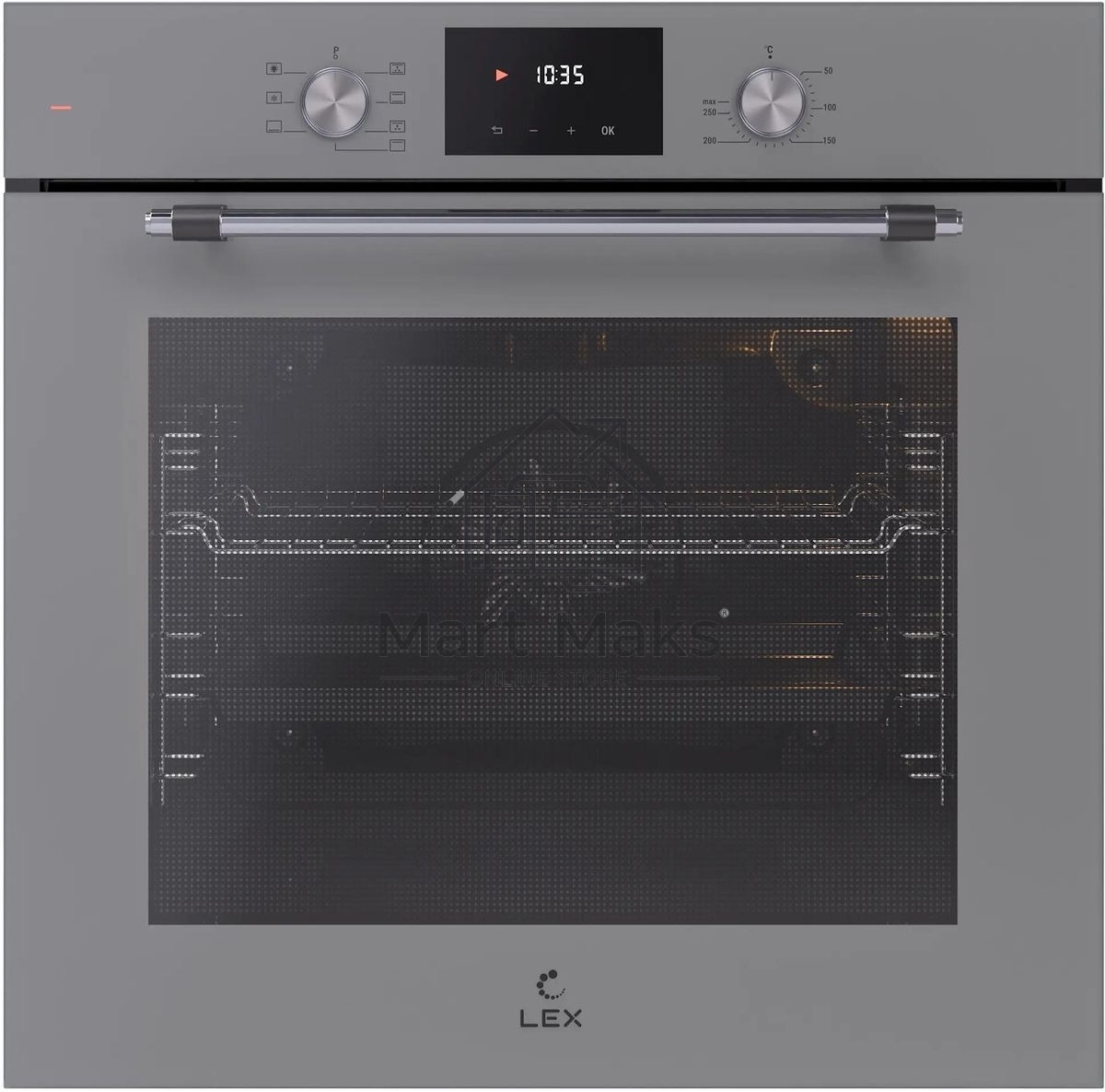 Электрический духовой шкаф LEX EDP 671 GR MAX, встраиваемый, серый