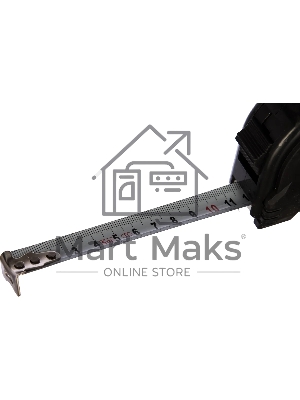 Рулетка Matrix 5мх19мм обрезиненный корпус, черный