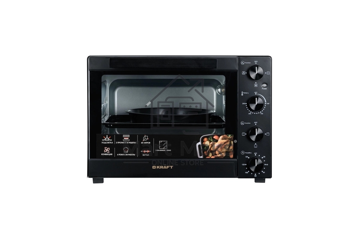 Мини-печь Kraft KFC-MO 6010 HRKBL черный