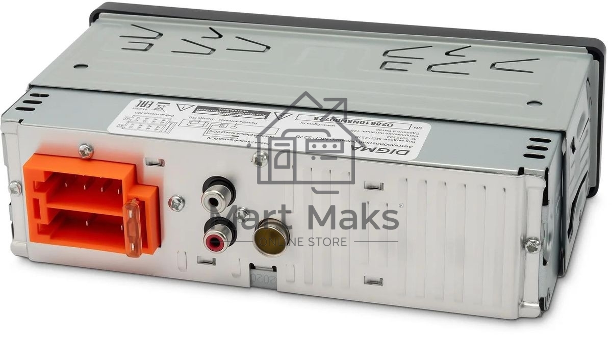 Автомагнитола Digma MCP-227B 1DIN 2x45Вт v5.0 USB 2.0 AUX 2 ПДУ