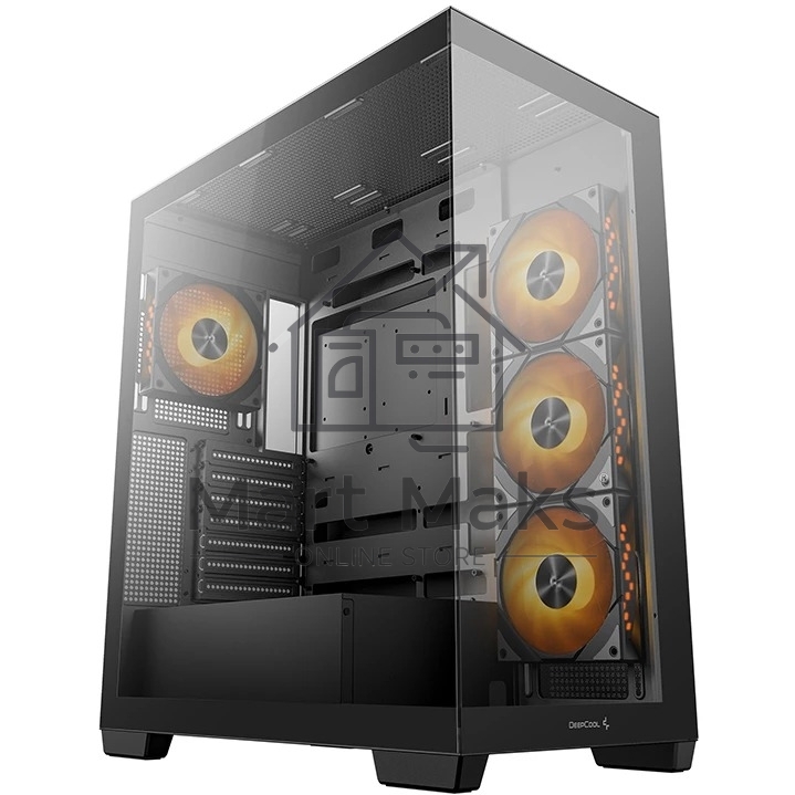 Компьютерный корпус Deepcool CG580 4F черный без БП ATX 6x120mm 3x140mm 2xUSB3.0 audio bott PSU