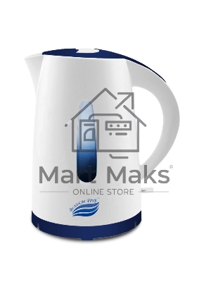 Чайник электрический Великие Реки Томь-1 белый/т.синий