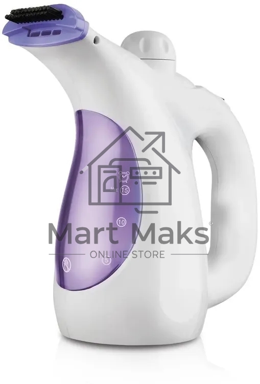 Отпариватель Centek CT-2380 белый/фиолетовый, 800 Вт, 15 г/мин, 330 мл