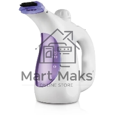 Отпариватель Centek CT-2380 белый/фиолетовый, 800 Вт, 15 г/мин, 330 мл