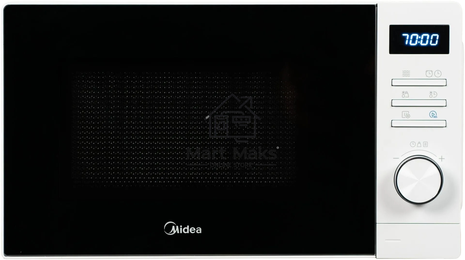 Микроволновая печь Midea AM720C2VR-W белый, 20 л, 700 Вт, переключатели - кнопки, поворотный механизм