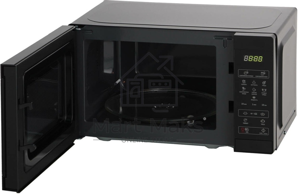 Микроволновая печь Sharp R2800RK черный, 20 л, 800 Вт, переключатели - сенсор